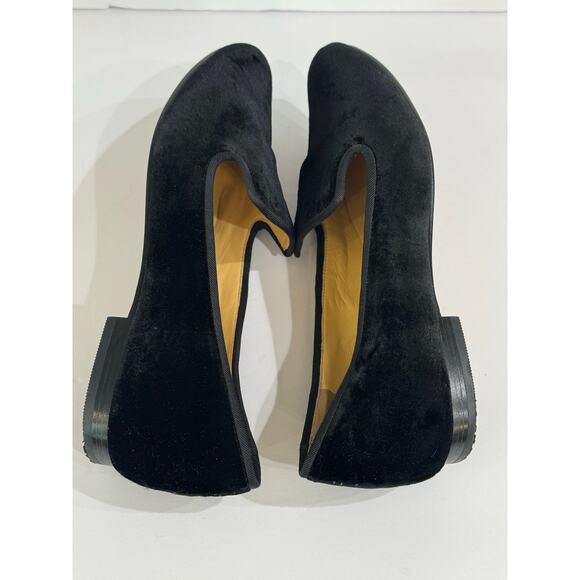Cole Haan Black Velvet Flats Slip On Loafers Size 7.5 - Picture 5 of 11
